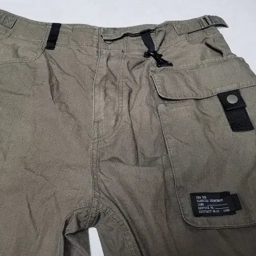 [BUNJANG] New Era Ripstop Cargo Pants Olive Khaki / 뉴에라 올리브카키 립스탑 카고팬츠 폴1328