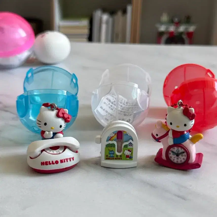 [BUNJANG] Hello Kitty Keychain 3-Type Gachapon Set / 키티 키링 3종 키티 가챠