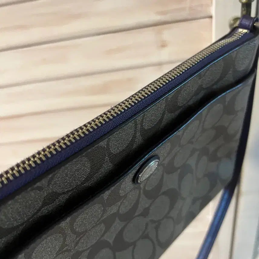 [BUNJANG] Coach Signature Pattern Crossbody Bag / 코치 시그니처 패턴 크로스백