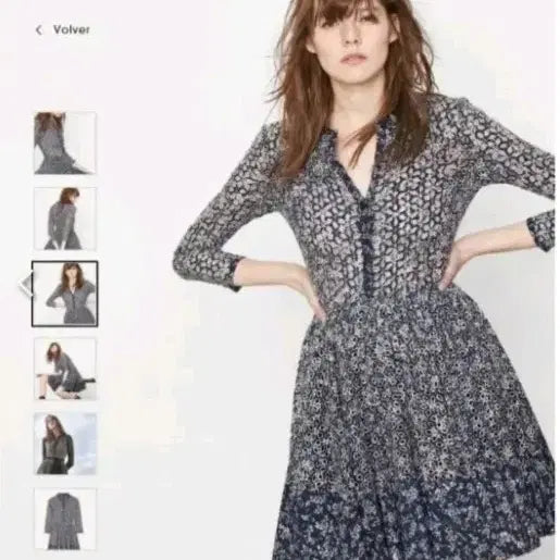 [BUNJANG] Maje Perforated Midi Dress / 마쥬 펀칭 원피스