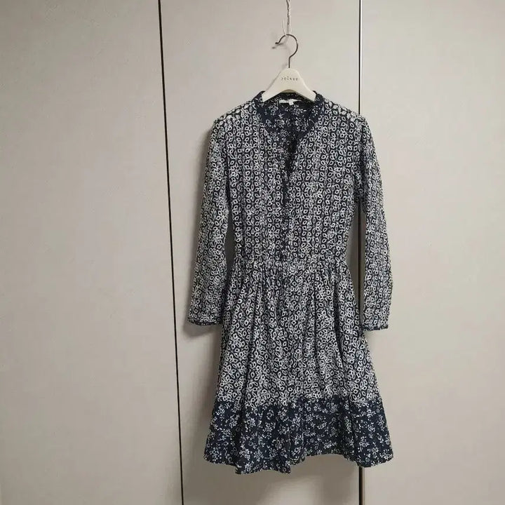 [BUNJANG] Maje Perforated Midi Dress / 마쥬 펀칭 원피스