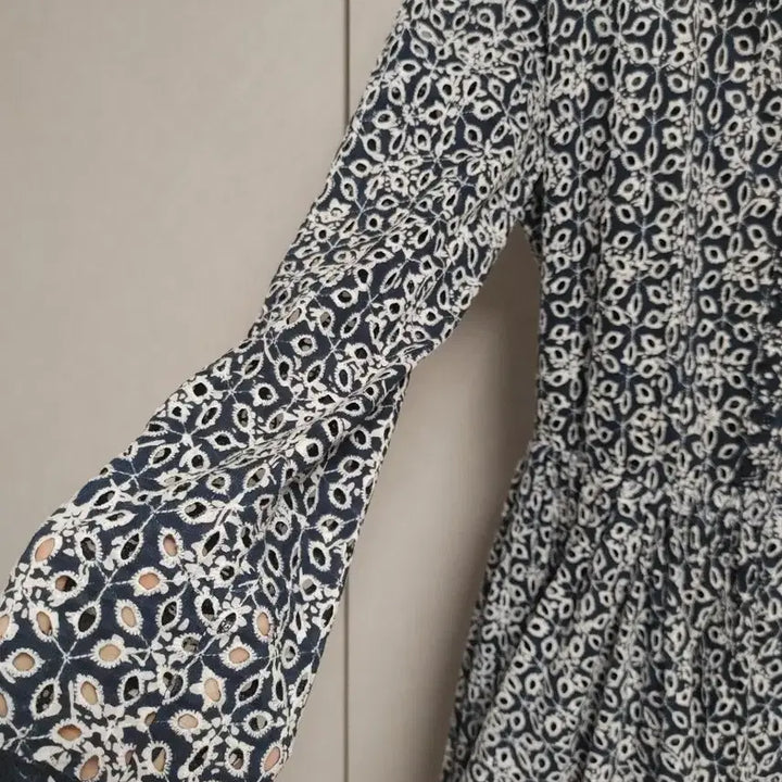 [BUNJANG] Maje Perforated Midi Dress / 마쥬 펀칭 원피스