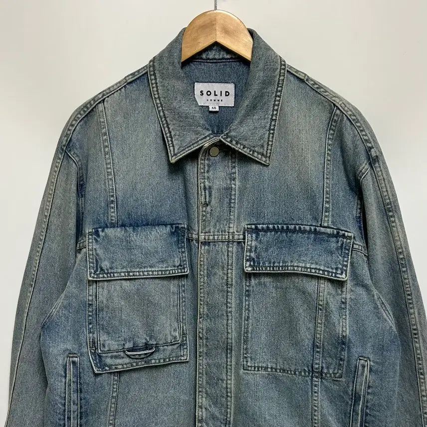[SOLD OUT] [남자-100]솔리드옴므 블루 데님 자켓
