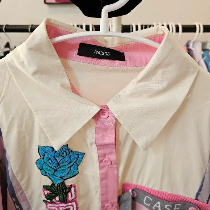 [BUNJANG] AMIGOS Minnie Mouse Short Sleeve Blouse &amp; Shorts Set / AMIGOS 미니마우스 반팔 블라우스 반바지 세트