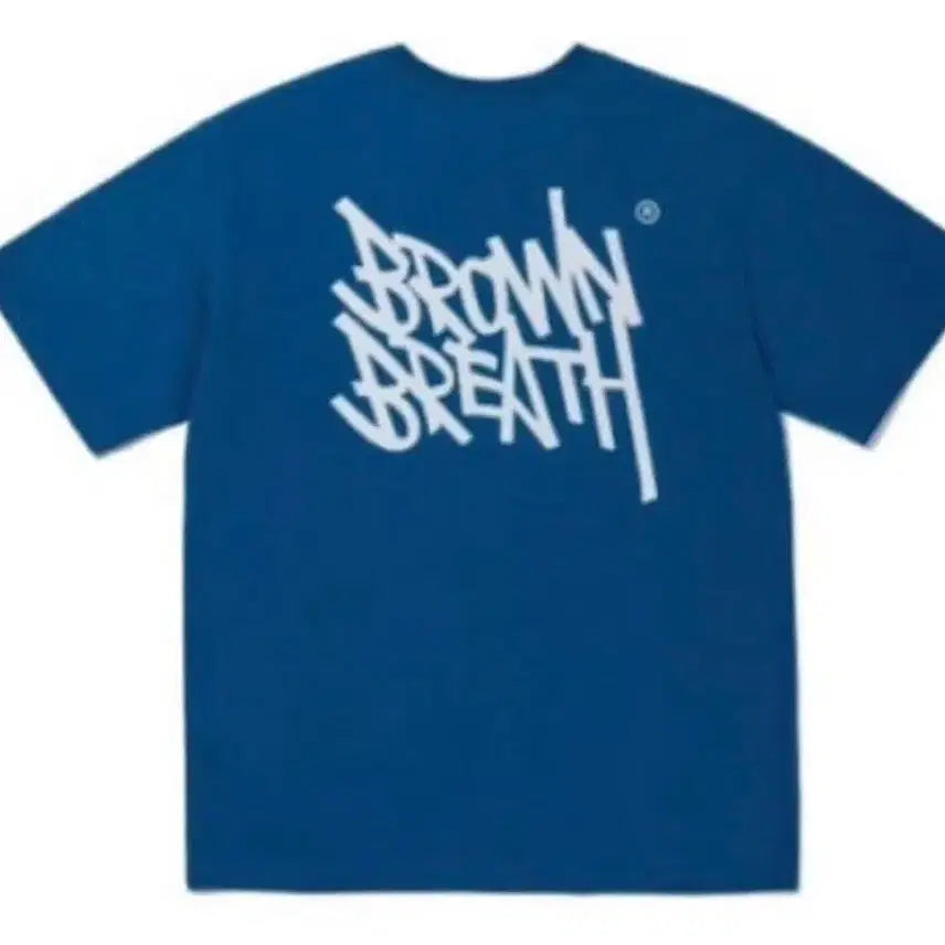 [BUNJANG] Brownbreath Short Sleeve T-Shirt Deep Blue / 브라운브레스 반팔