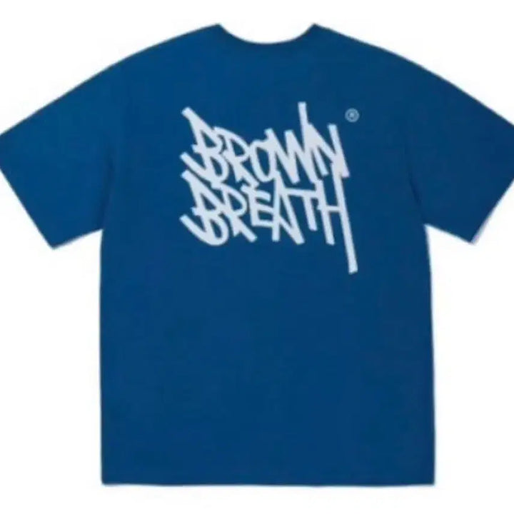 [BUNJANG] Brownbreath Short Sleeve T-Shirt Deep Blue / 브라운브레스 반팔