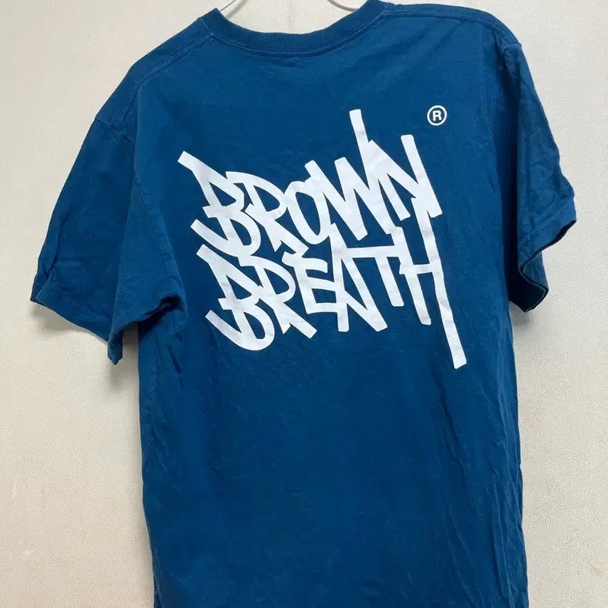[BUNJANG] Brownbreath Short Sleeve T-Shirt Deep Blue / 브라운브레스 반팔