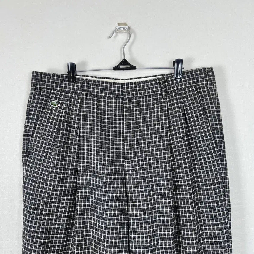 [BUNJANG] Lacoste Vintage Wool Wide Check Trousers (Men&