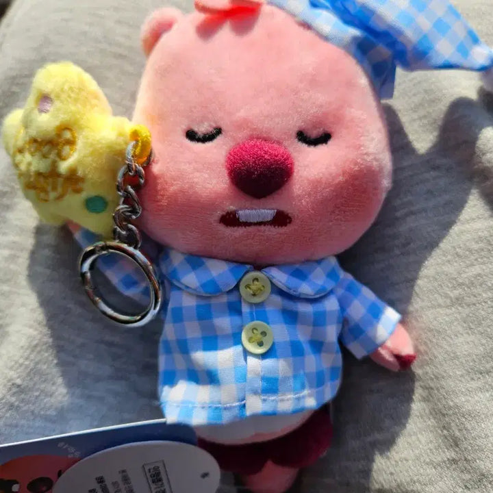 [BUNJANG] Limited Edition Zanmang Luffy 12cm Plush Keychain / 한정판, 유일매물잔망루피 파자마 12cm 봉제 키링 새상품 인형뽑기 전용