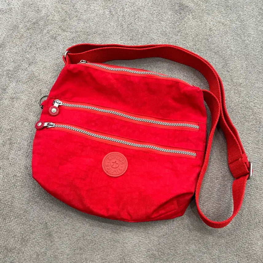 [BUNJANG] Kipling Red Crossbody Bag / 키플링 레드 크로스백