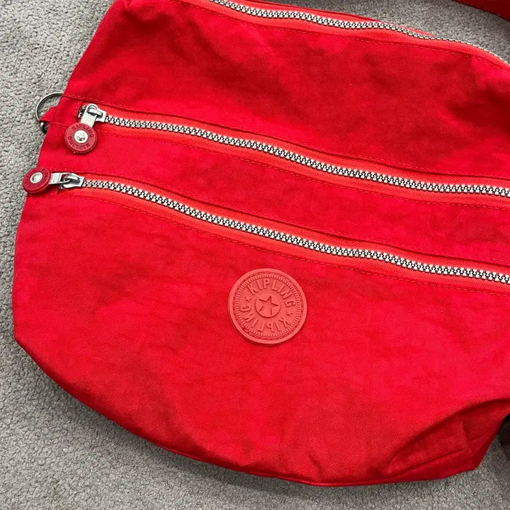 [BUNJANG] Kipling Red Crossbody Bag / 키플링 레드 크로스백
