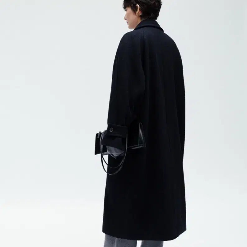 [BUNJANG] H8 Sable Alpaca Coat Navy Size S / 에이치에이트 세이블 알파카 코트 네이비S