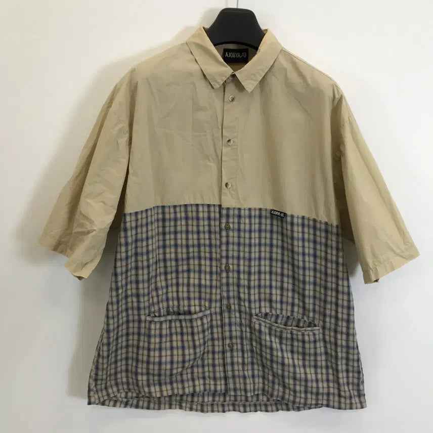 [BUNJANG] AJO BY AJO Half Sleeve Shirt OS Beige / 아조바이아조 하프슬리브셔츠 [OS]