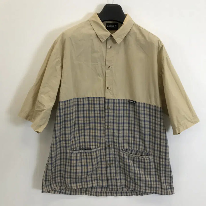[BUNJANG] AJO BY AJO Half Sleeve Shirt OS Beige / 아조바이아조 하프슬리브셔츠 [OS]
