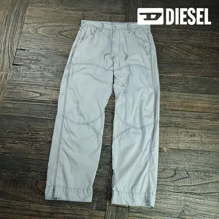 [BUNJANG] Diesel Straight Vintage Stitch Cotton Pants Grey / 디젤 스트레이트 빈티지 스티치 코튼 팬츠 그레이 P01640