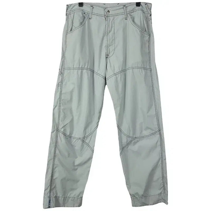 [BUNJANG] Diesel Straight Vintage Stitch Cotton Pants Grey / 디젤 스트레이트 빈티지 스티치 코튼 팬츠 그레이 P01640