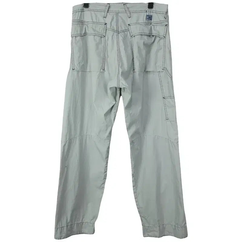 [BUNJANG] Diesel Straight Vintage Stitch Cotton Pants Grey / 디젤 스트레이트 빈티지 스티치 코튼 팬츠 그레이 P01640