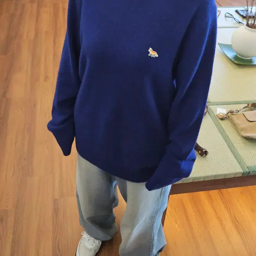 [BUNJANG] Maison Kitsune Baby Fox Wool Knit / 메종키츠네 베이비폭스 울니트