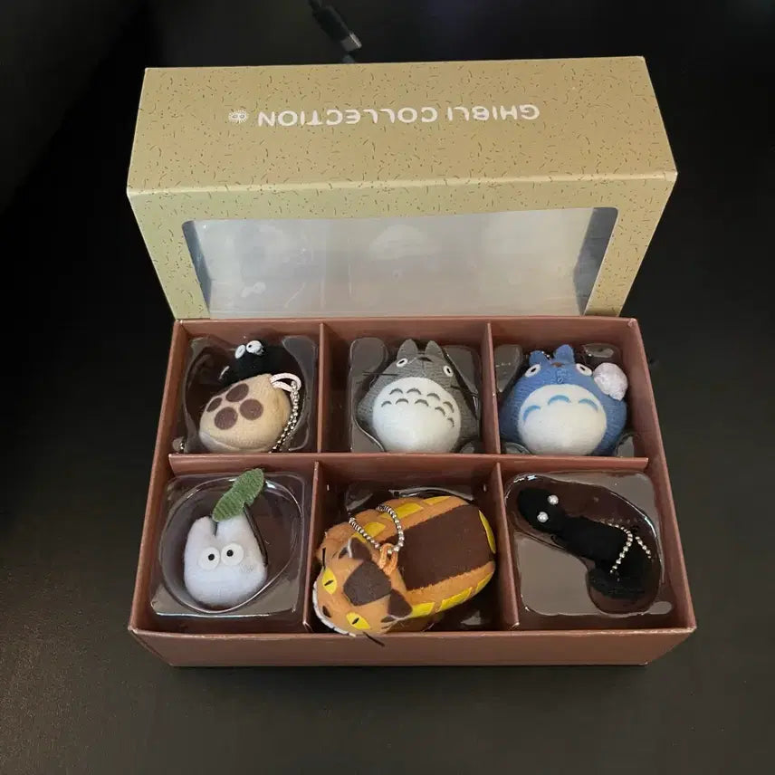 [BUNJANG] Ghibli Collection Plush Keychains 6 Types Set / 지브리 컬렉션 인형 키링 6종 세트
