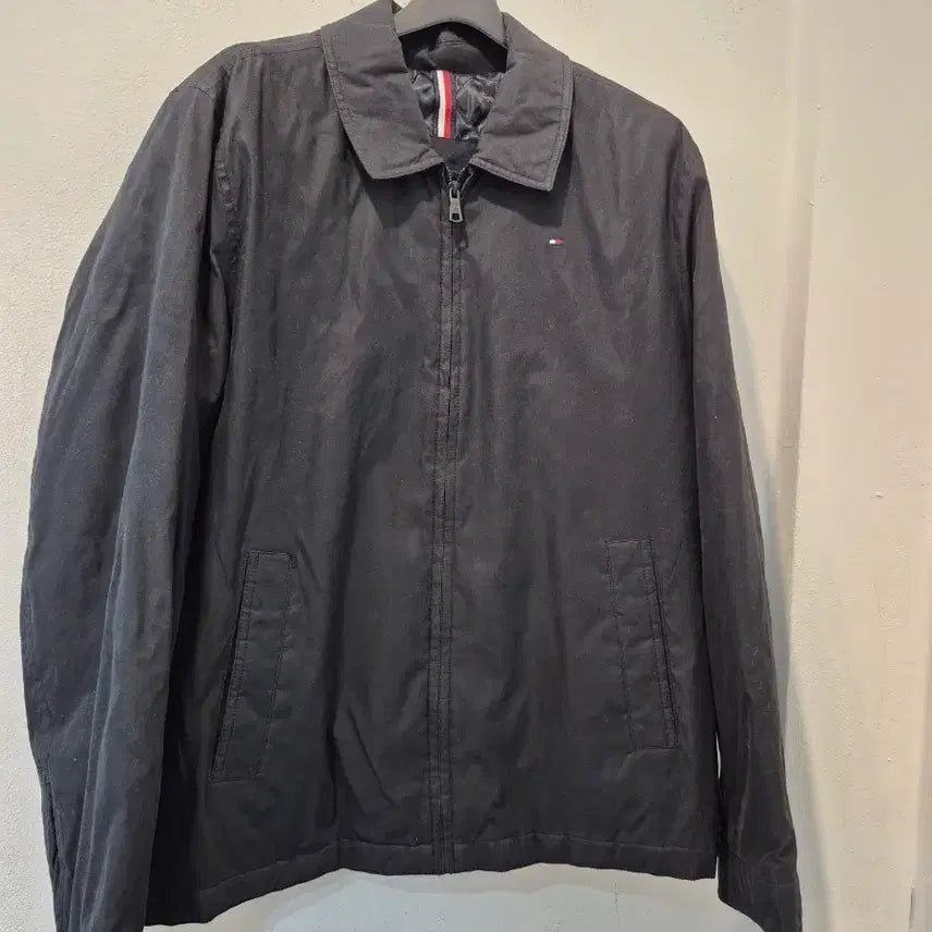 [BUNJANG] Tommy Hilfiger Black Cotton Jacket / 타미힐피거 블랙 면 자켓