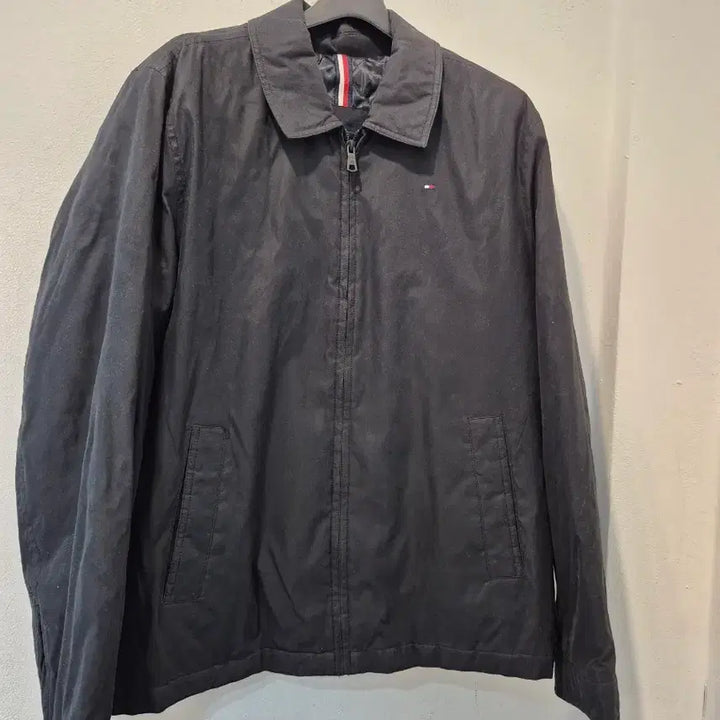 [BUNJANG] Tommy Hilfiger Black Cotton Jacket / 타미힐피거 블랙 면 자켓