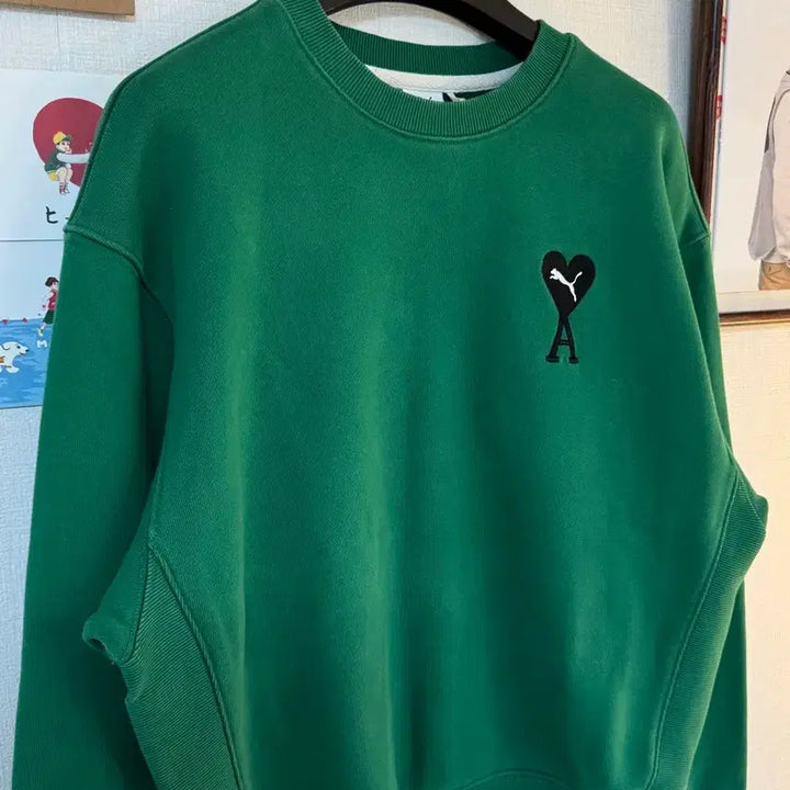 [SOLD OUT] [M]푸마 X 아미 크루넥 스웻셔츠 맨투맨 그린