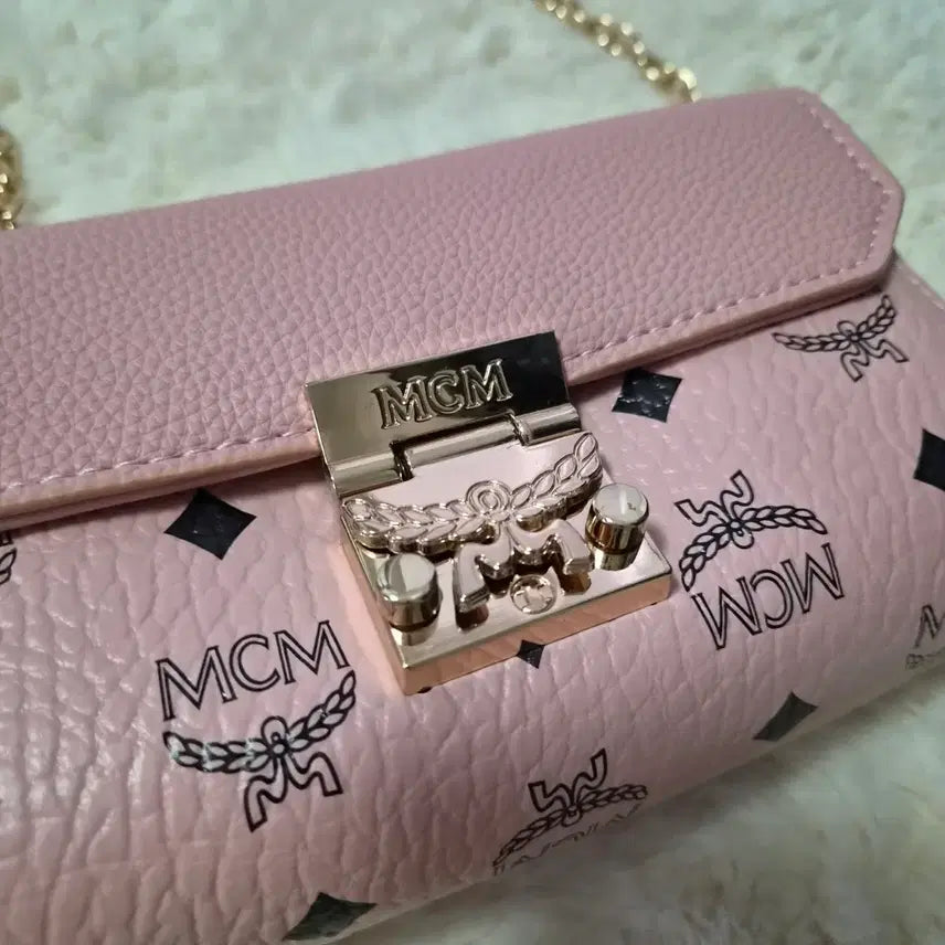 [BUNJANG] Pink Chain Crossbody Bag / 핑크색 체인 크로스백 가방 하자 새상품