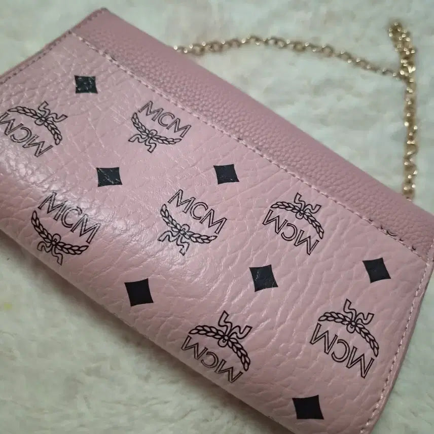 [BUNJANG] Pink Chain Crossbody Bag / 핑크색 체인 크로스백 가방 하자 새상품
