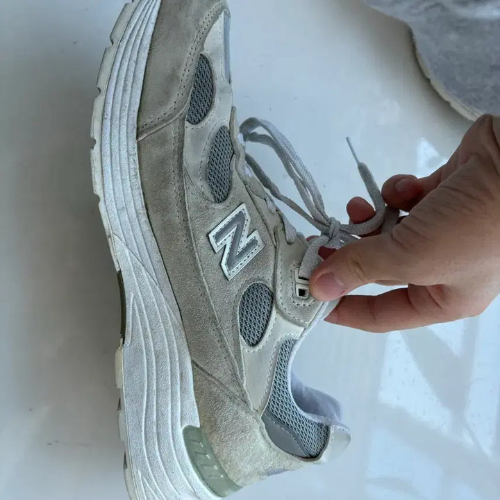 [BUNJANG] New Balance 992 Made in USA White Silver Sneakers (265mm) / 뉴발란스 992 메이드 인 USA 화이트 실버 265 팝니다
