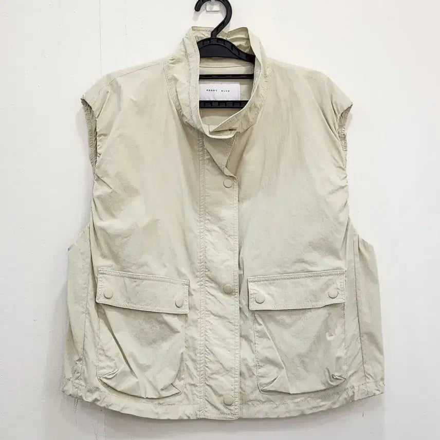 [BUNJANG] Pennyblue Nylon Zip-up Vest (M) / [M] 페니블루 바스락 나일론 집업 베스트 조끼 여성 M