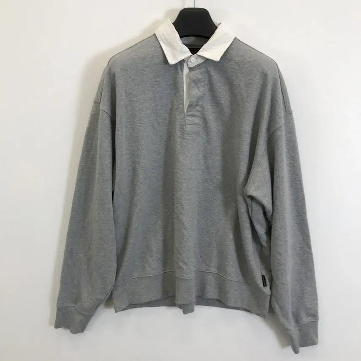 [BUNJANG] Melange Master Oversized Rugby T-Shirt / 멜란지마스터 오버사이즈 럭비카라티 [XL]