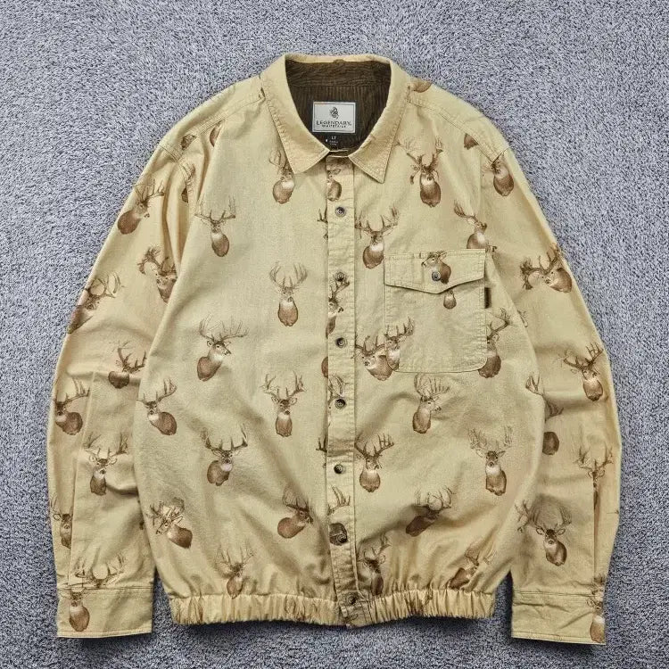 [BUNJANG] Legendary White Tails Custom Country Art Pattern Shirt (L) / 레전더리 화이트 테일즈 셔츠 커스텀 ( L ) / 12054