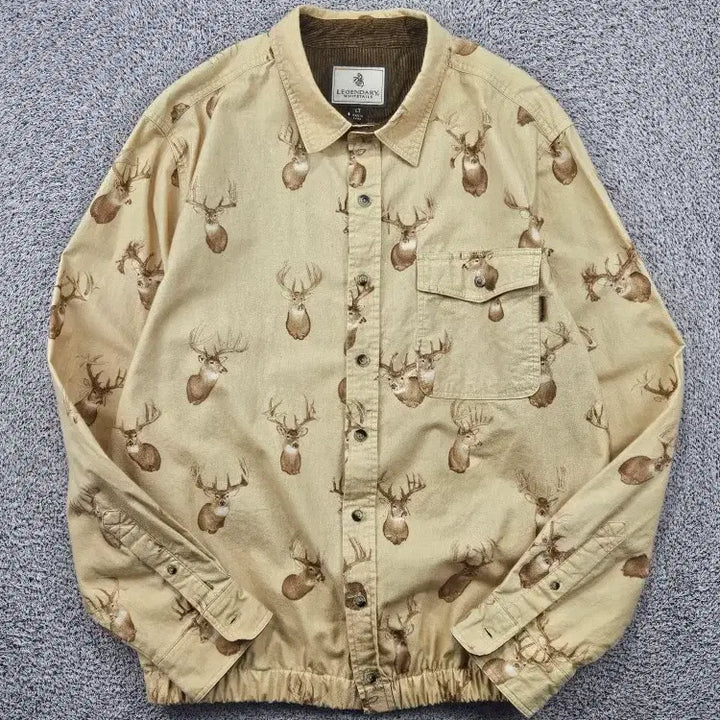 [BUNJANG] Legendary White Tails Custom Country Art Pattern Shirt (L) / 레전더리 화이트 테일즈 셔츠 커스텀 ( L ) / 12054