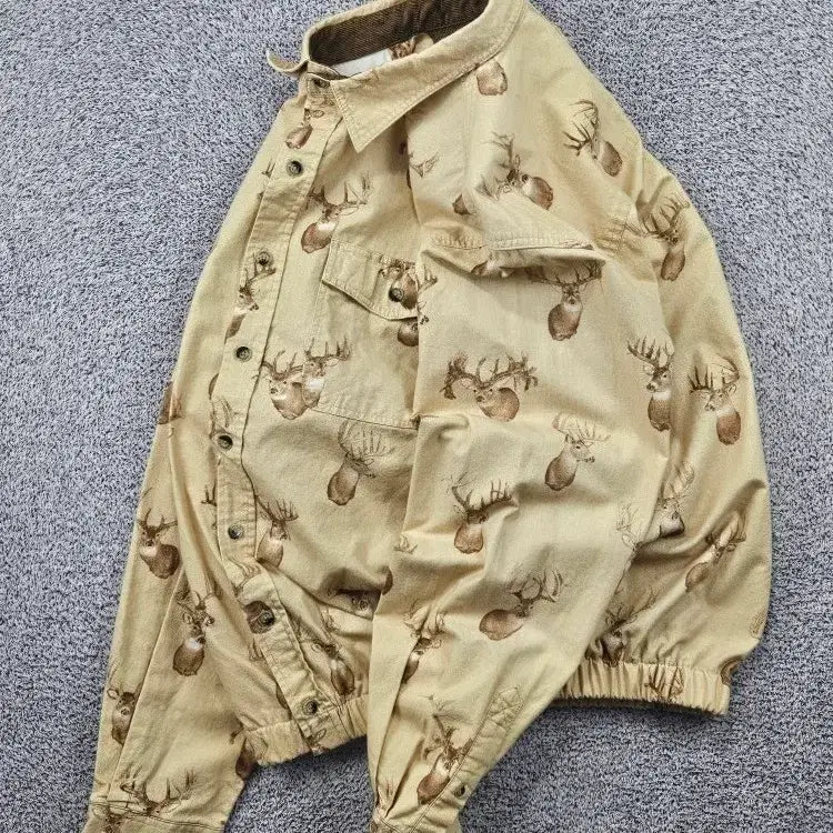 [BUNJANG] Legendary White Tails Custom Country Art Pattern Shirt (L) / 레전더리 화이트 테일즈 셔츠 커스텀 ( L ) / 12054