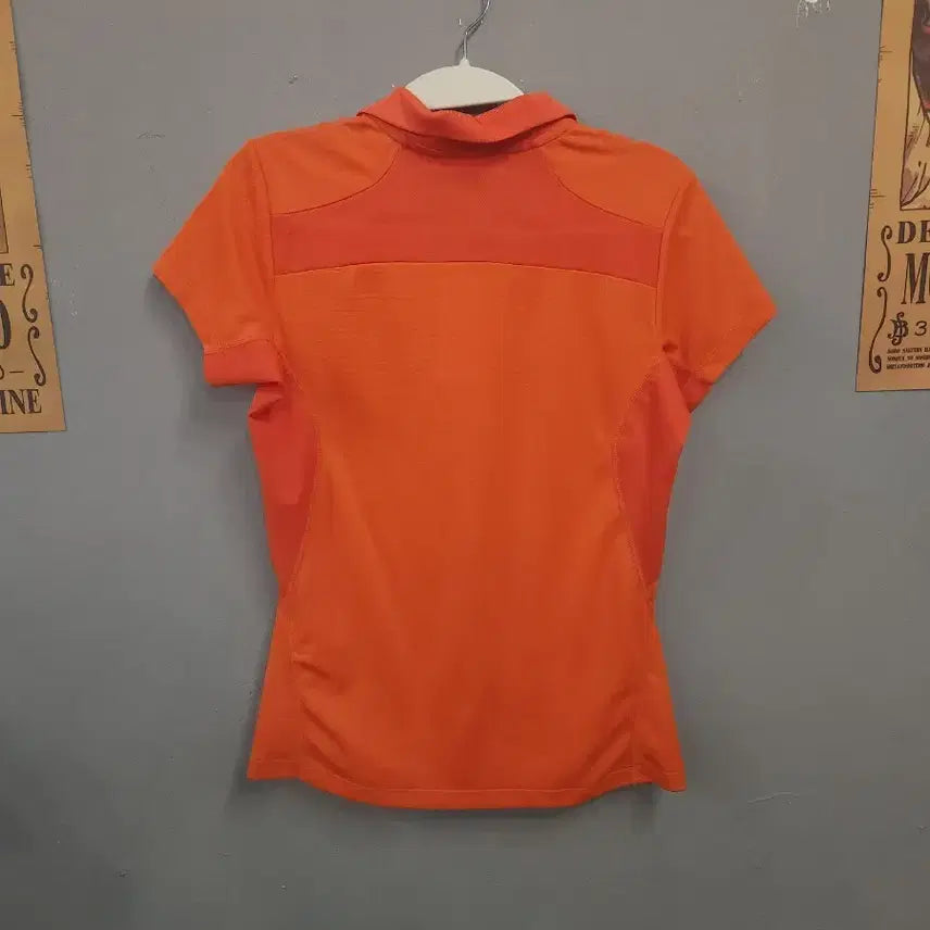 [BUNJANG] Descente Move Sport Orange Short Sleeve Polo Shirt / 데상트 MOVE SPORT 오렌지색 반팔 폴로티