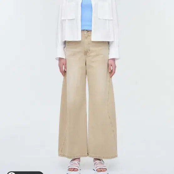 [BUNJANG] TIME Patch Pocket Cropped Shirt White / 25년타임 TIME 패치 포켓 크롭 셔츠 화이트 38(M) 새옷급