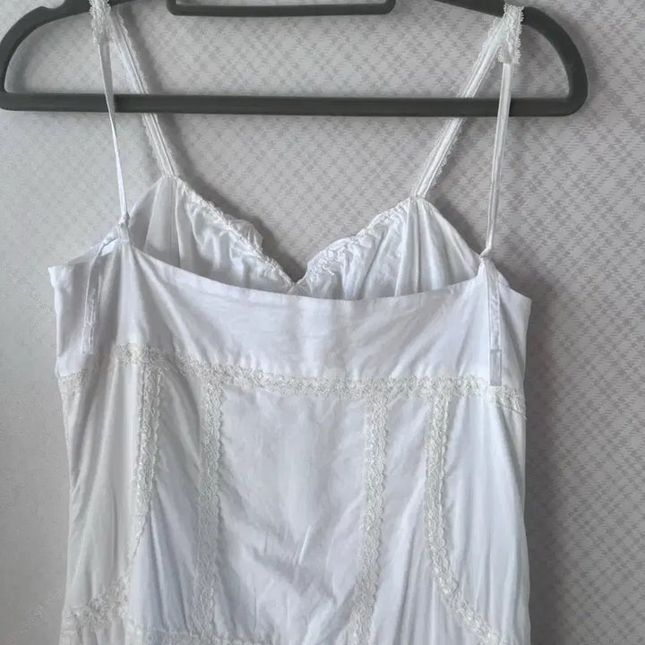 [BUNJANG] White Lace Tiered Long Dress - Size S / 화이트 레이스 캉캉 롱 원피스 S