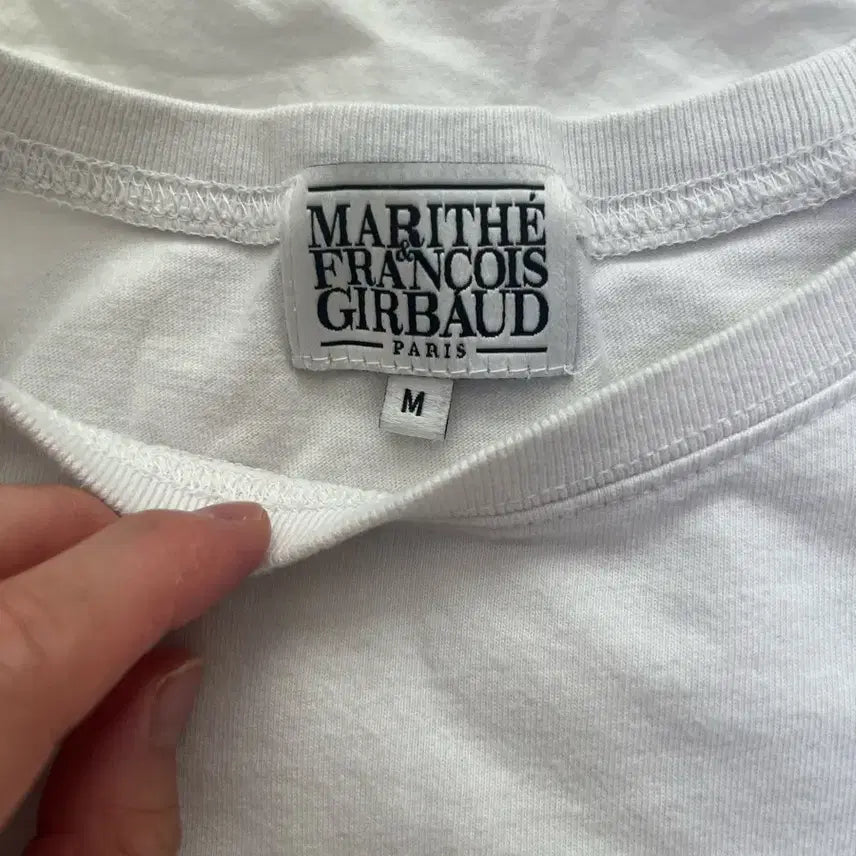 [BUNJANG] Marithe Francois Girbaud Cropped Short Sleeve T-Shirt / 마리떼 크롭 반팔 티셔츠