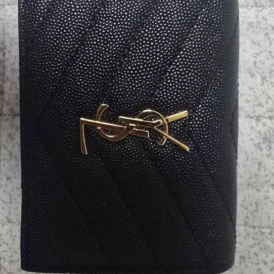 [BUNJANG] Saint Laurent Quilted Leather Bi-fold Wallet / 새상품 지갑