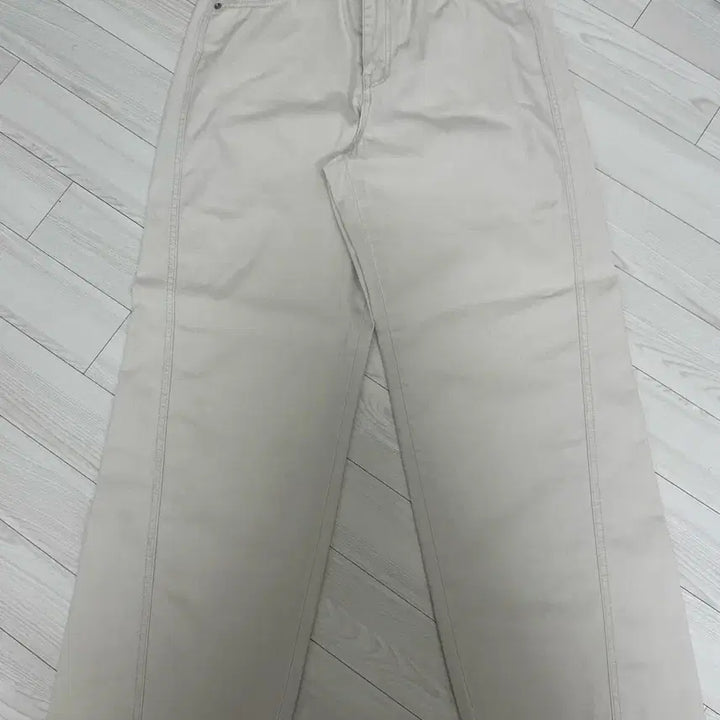 [BUNJANG] Coreed Curved Denim Long S (Beige) / 코어드 curved denim (beige) 롱 s