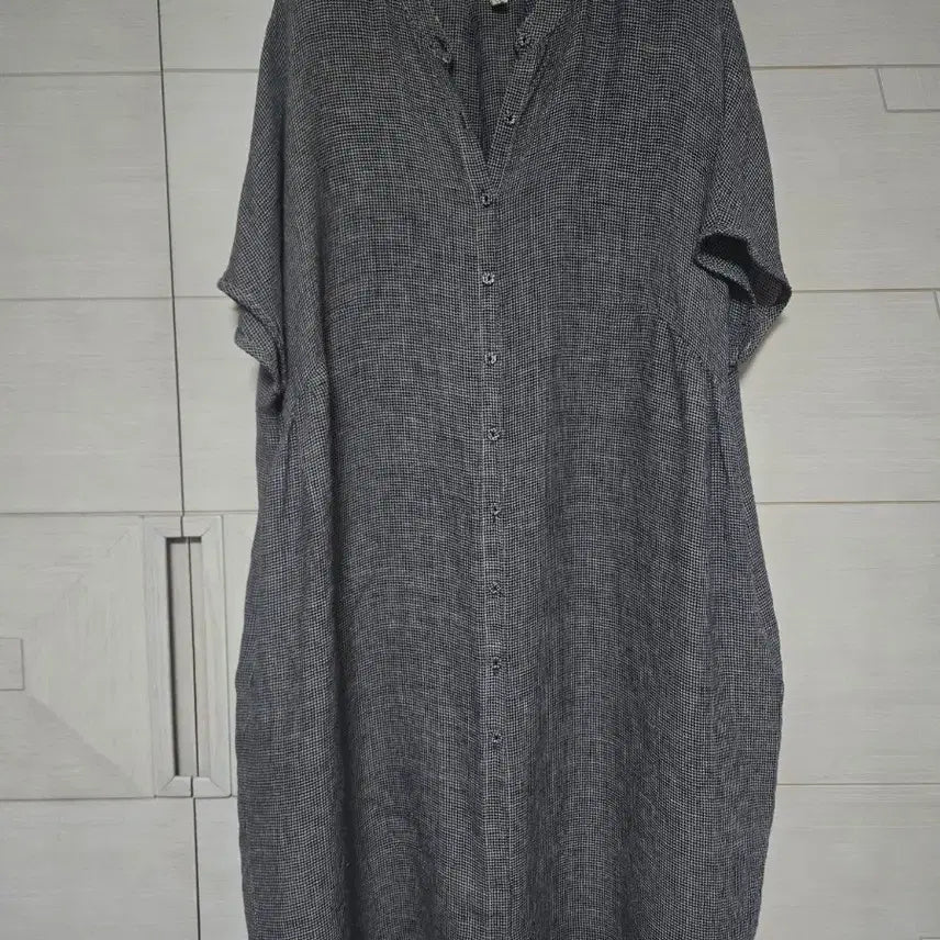 [BUNJANG] Linen Subtle Check Dress / 린넨 잔잔한 체크  원피스