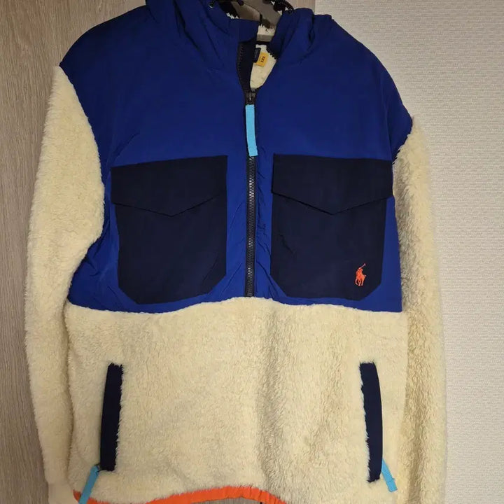 [BUNJANG] Polo Ralph Lauren Fleece Pullover Blue/Ivory M / 폴로 랄프로렌 후리스 풀오버 블루/아이보리 M
