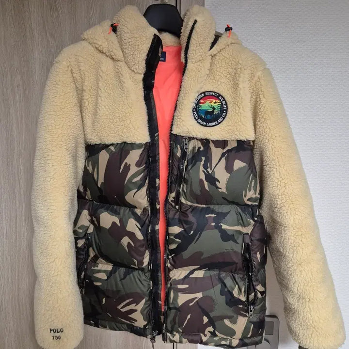 [BUNJANG] Polo Ralph Lauren Fleece Camo Panel Puffer Jacket M / 폴로 랄프로렌 플리스 패딩 M