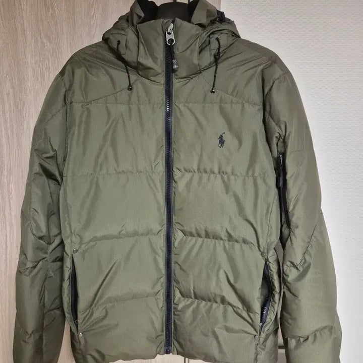 [BUNJANG] Polo Ralph Lauren Hooded Padded Jumper Khaki M / 폴로 랄프로렌 후드 패딩 점퍼 카키 m