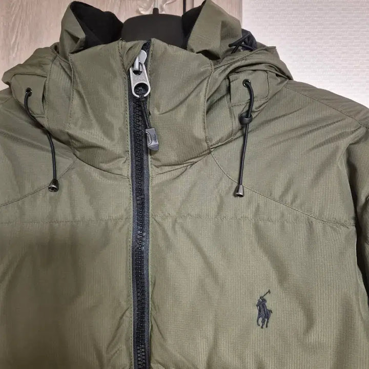 [BUNJANG] Polo Ralph Lauren Hooded Padded Jumper Khaki M / 폴로 랄프로렌 후드 패딩 점퍼 카키 m