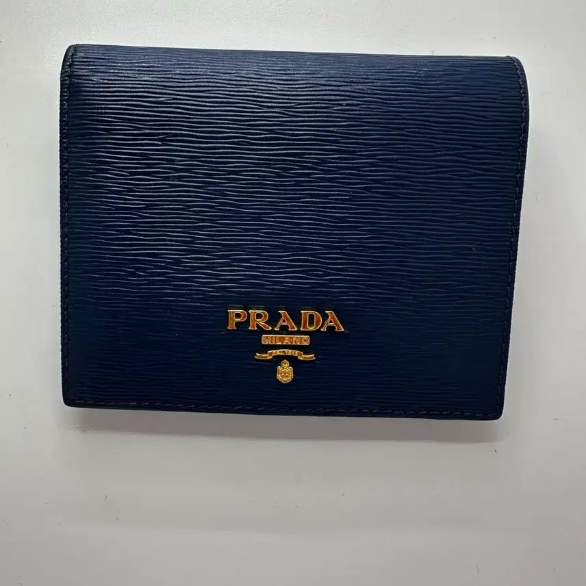 [BUNJANG] Prada Vitello Card Holder Navy / 정품 프라다 비텔로 카드지갑 네이비