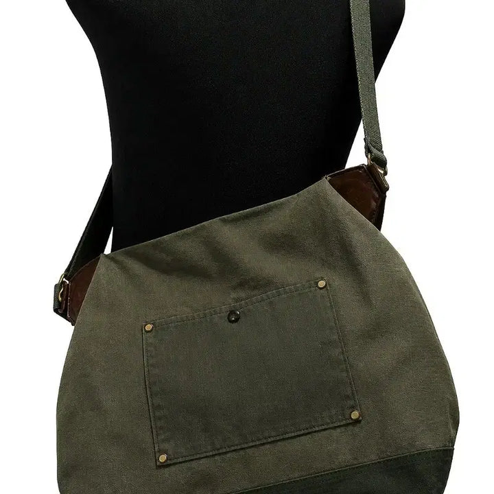 [BUNJANG] Nigel Cabourn Vintage Military Kit Bag Khaki x Brown / 나이젤 카본 빈티지 밀리터리 키트백