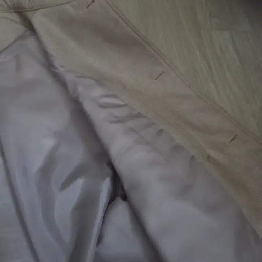 [BUNJANG] System Homme Genuine Oversized Fit Leather Beige Jacket Size 105 / 시스템옴므 정품 오버핏 레더 베이지 자켓 105사이즈