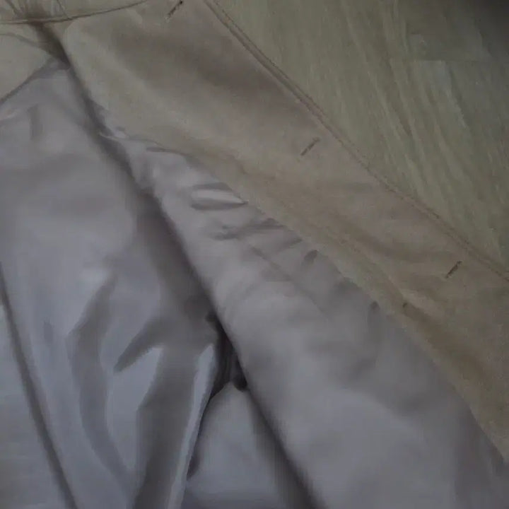 [BUNJANG] System Homme Genuine Oversized Fit Leather Beige Jacket Size 105 / 시스템옴므 정품 오버핏 레더 베이지 자켓 105사이즈
