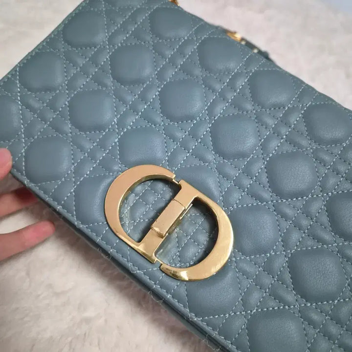 [BUNJANG] Premium Blue Quilted Bag / 고급 블루 퀼팅백